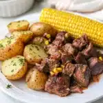 Slow Cooker Steak, Potatoes, and Corn Recipe