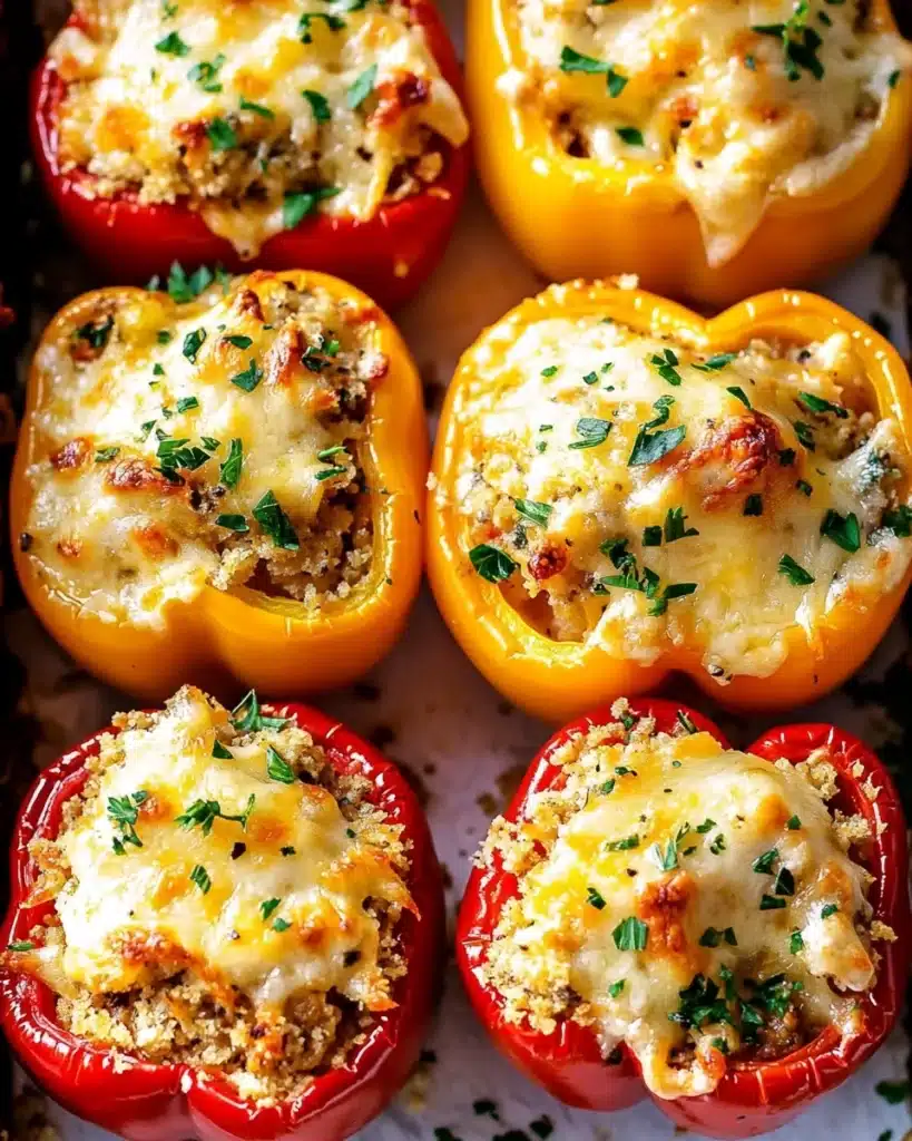 Cheesy Chicken Stuffed Peppers Recipe