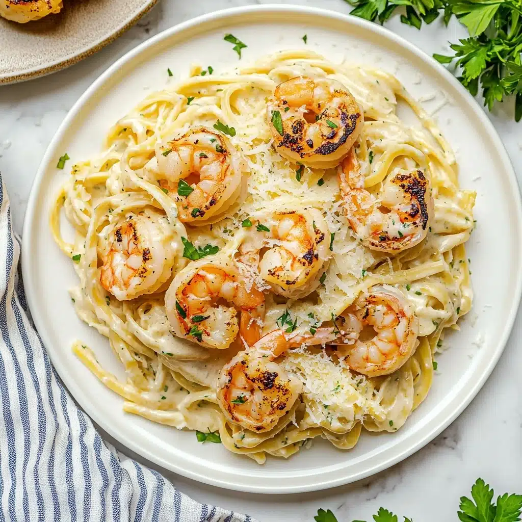 Creamy Garlic Shrimp Pasta Recipe - Recipe Image