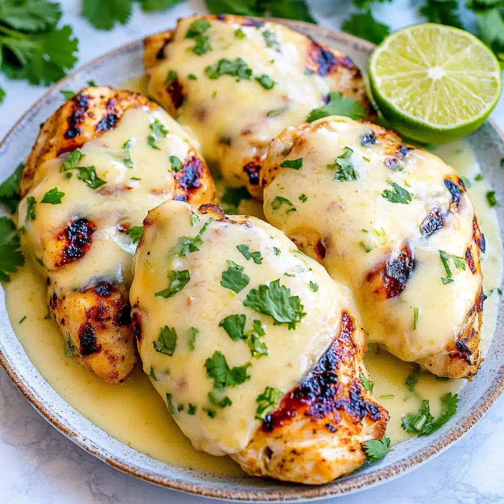 Grilled Salsa Verde Chicken with Pepper Jack Recipe - Recipe Image