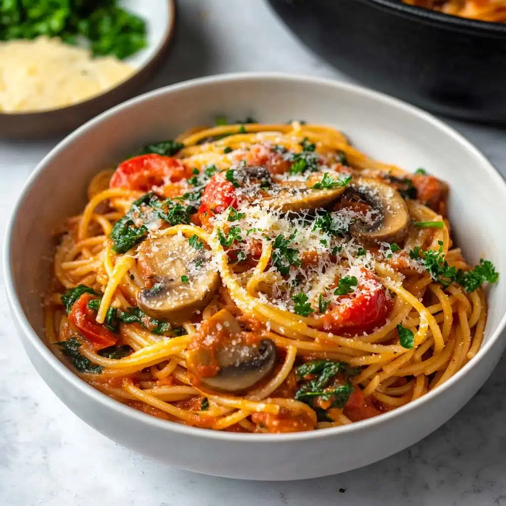 One-Pot Vegetarian Spaghetti Recipe - Recipe Image