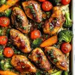 Balsamic Chicken and Veggie Sheet Pan Dinner Recipe