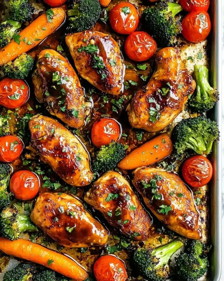 Balsamic Chicken and Veggie Sheet Pan Dinner Recipe