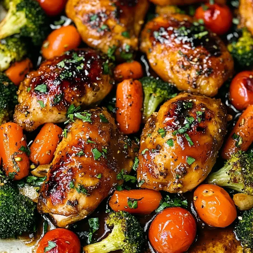 Balsamic Chicken and Veggie Sheet Pan Dinner Recipe - Recipe Image