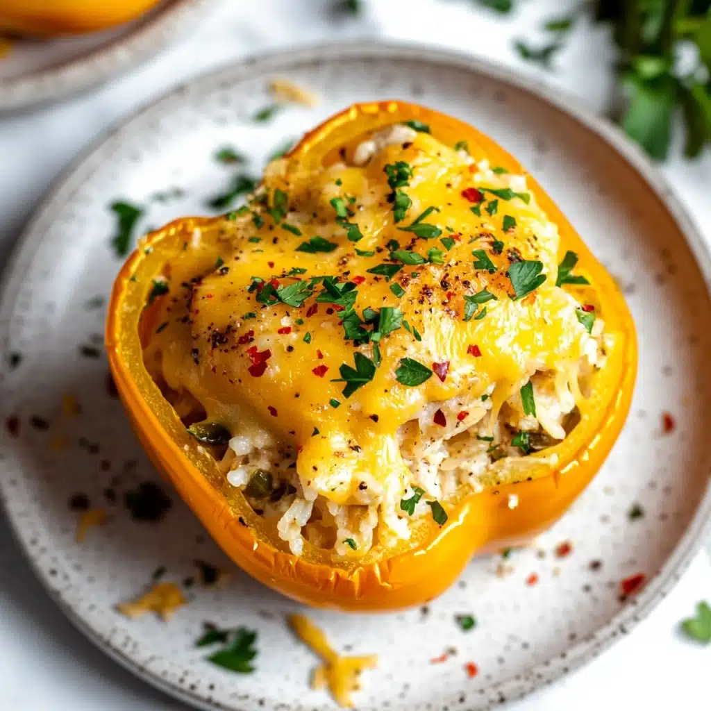 Cheesy Chicken Stuffed Peppers Recipe - Recipe Image