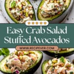 Crab Salad Stuffed Avocados Recipe
