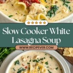 Slow Cooker White Lasagna Soup Recipe