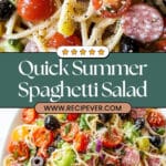 Summer Italian Spaghetti Salad Recipe