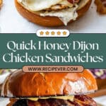 Honey Dijon Chicken Cutlet Sandwiches Recipe