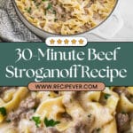 30-Minute Ground Beef Stroganoff Recipe