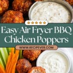 Air Fryer BBQ Chicken Poppers Recipe
