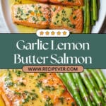 Salmon with Garlic Lemon Butter Sauce Recipe