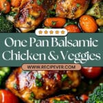 Balsamic Chicken and Veggie Sheet Pan Dinner Recipe