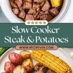 Slow Cooker Steak, Potatoes, and Corn Recipe