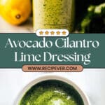 Creamy Avocado Cilantro Lime Dressing Recipe