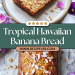 Hawaiian Banana Bread with Pineapple, Coconut & Macadamia Nuts Recipe