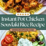 Instant Pot Chicken Souvlaki Rice Recipe