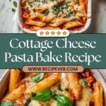 Healthy Cottage Cheese Pasta Bake With Veggies Recipe