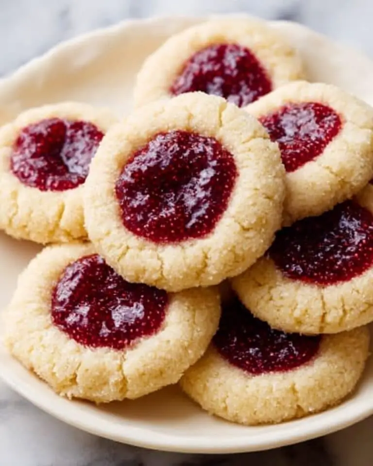 Thumbprint Cookies with Raspberry Preserves Recipe