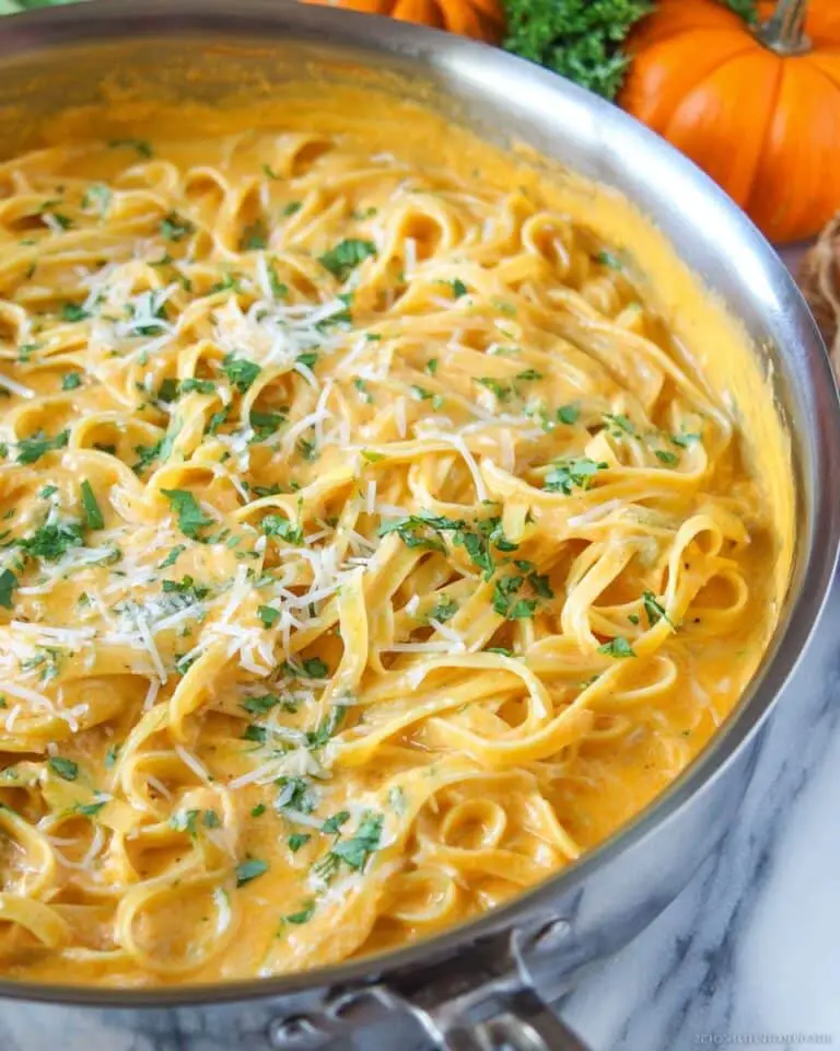 Pumpkin Alfredo Pasta Recipe