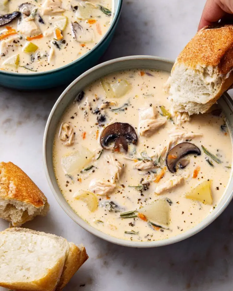 Cream of Turkey and Mushroom Soup Recipe