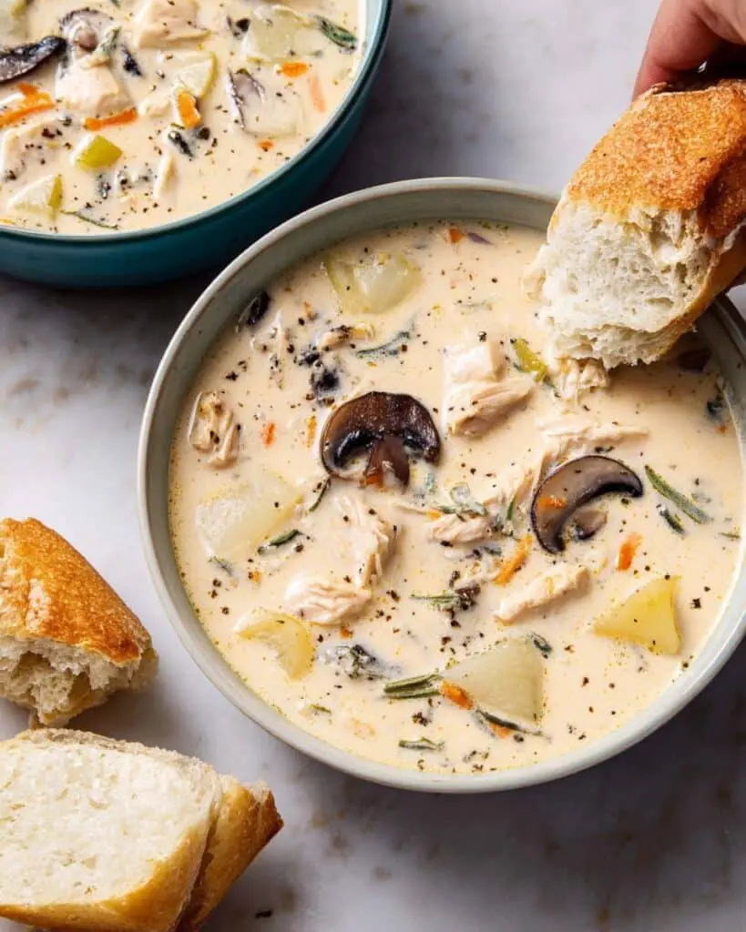Cream of Turkey and Mushroom Soup Recipe