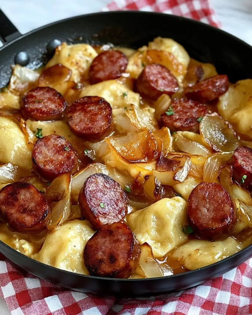 Pierogies and Kielbasa Skillet Dinner Recipe