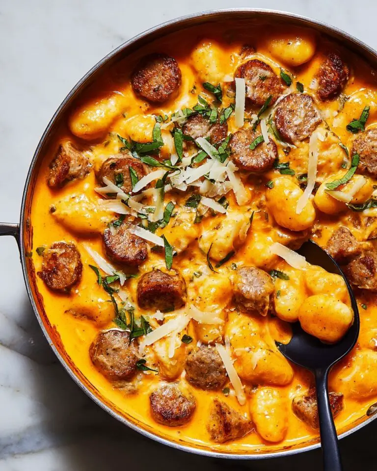 Creamy Pumpkin Gnocchi with Italian Sausage Recipe