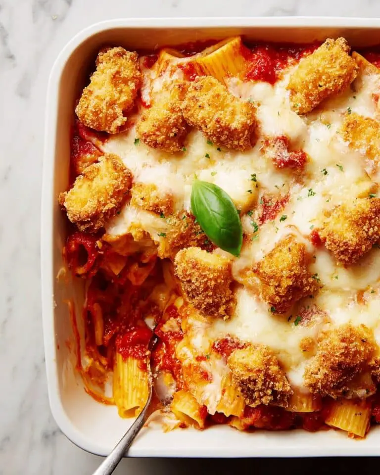 Chicken Nugget Parm Casserole Recipe