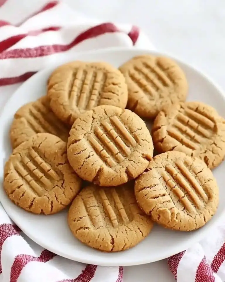 3 Ingredient Peanut Butter Cookies Recipe