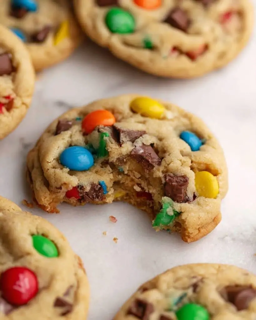 Soft and Chewy M&M Cookies Recipe