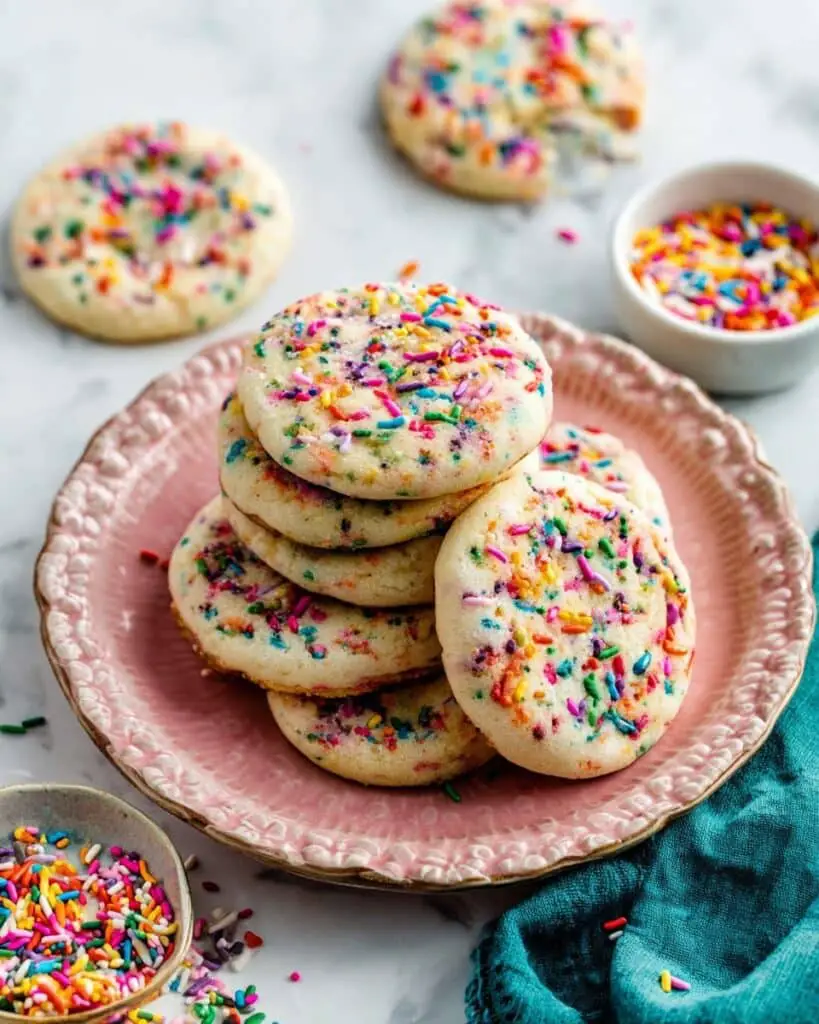 Drop Style Sprinkle Sugar Cookies Recipe