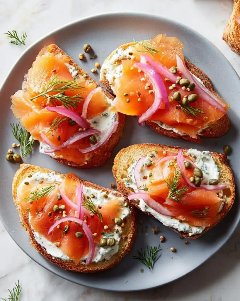 Smoked Salmon Crostini Recipe