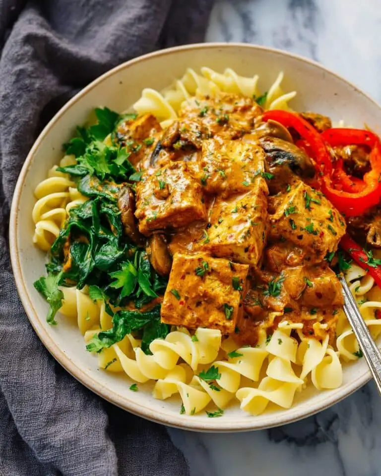 Tofu Paprikash with Coconut Milk and Vegetables Recipe