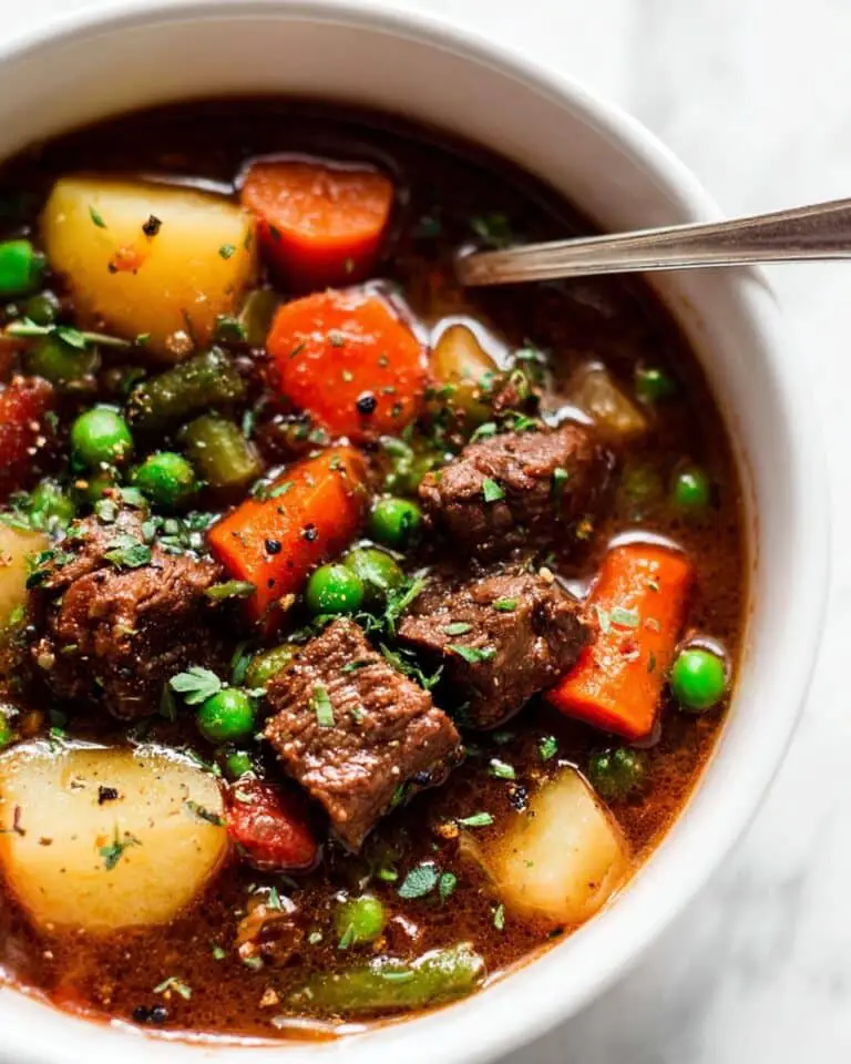 Instant Pot Vegetable Beef Soup Recipe