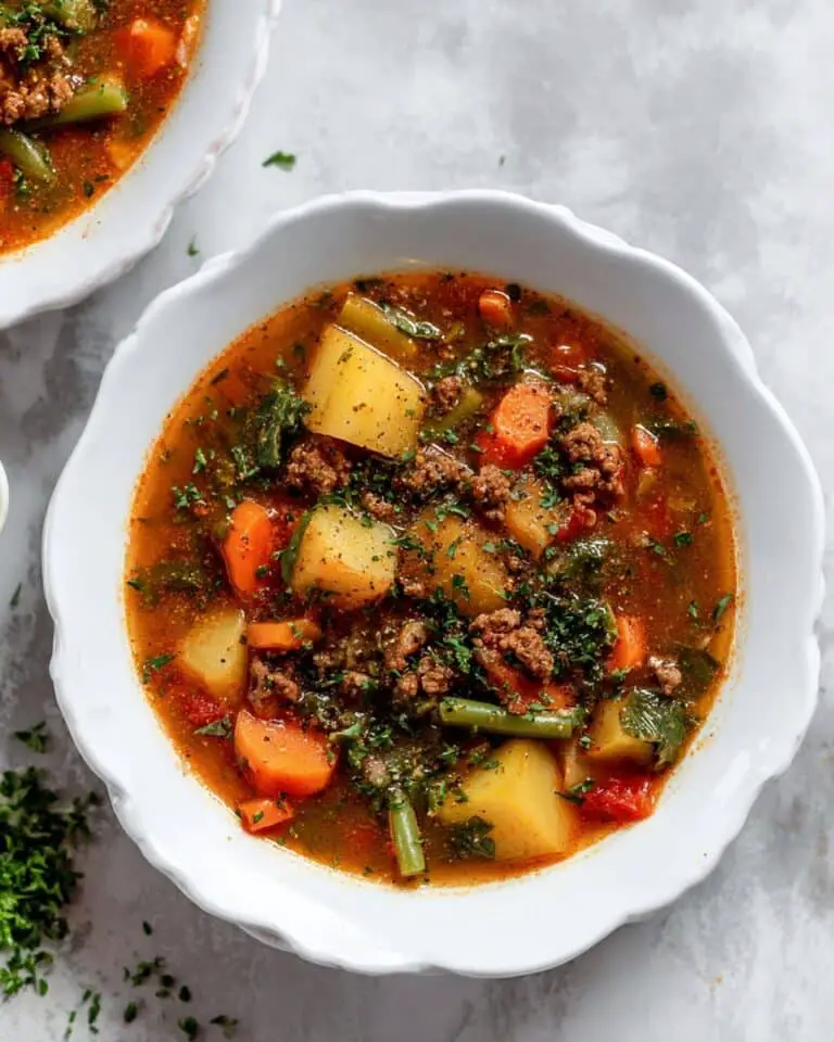 Crock Pot Healthy Hamburger Soup Recipe