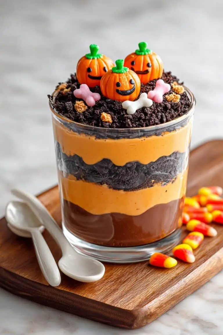 Halloween Dirt Cake Cups Recipe