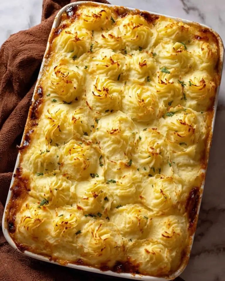 Chicken and Mushroom Pie with Duchess Potato Lid Recipe