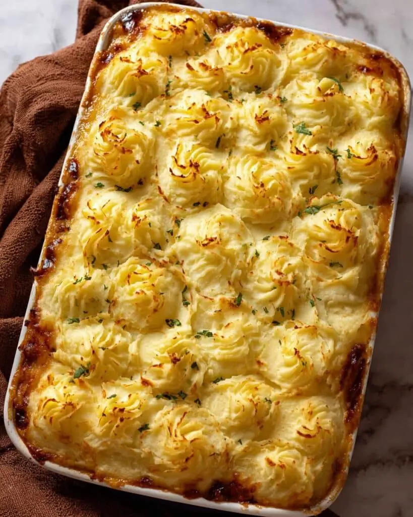 Chicken and Mushroom Pie with Duchess Potato Lid Recipe