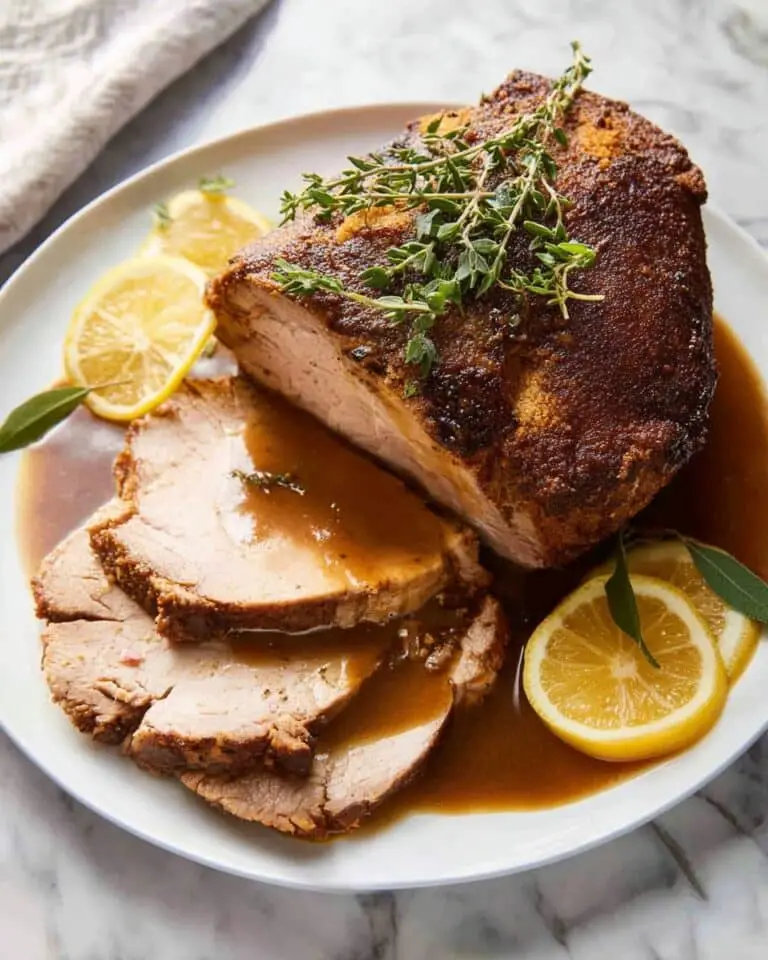 Juicy Slow Cooker Turkey Breast with Crispy Skin and Gravy Recipe