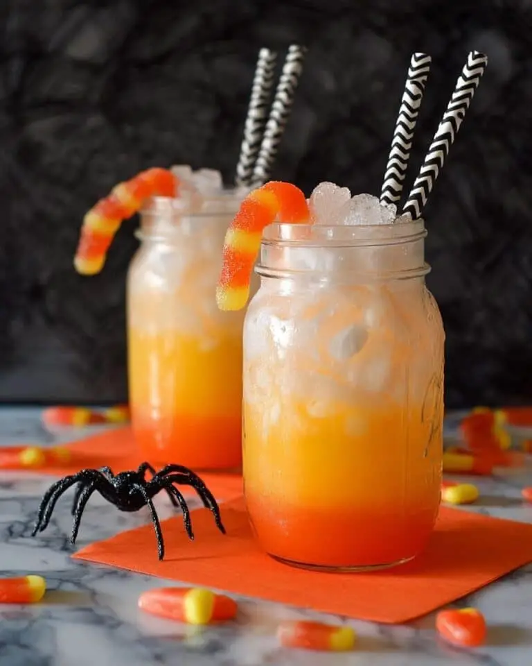 Candy Corn Layered Halloween Sipper Recipe