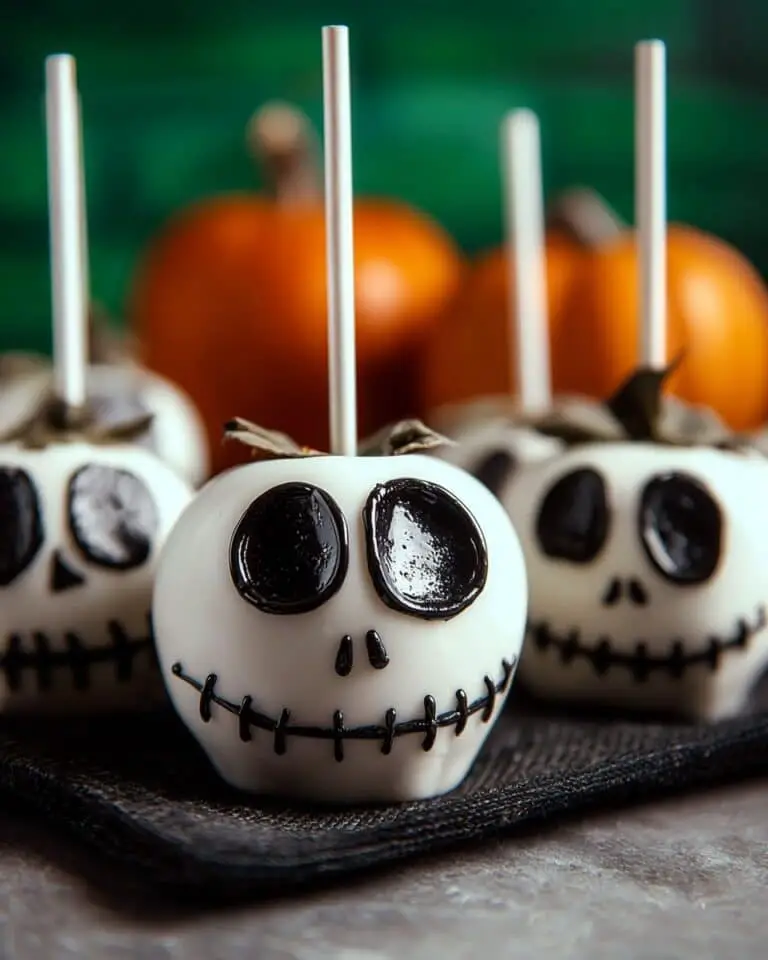 Jack Skellington Candy Apples Recipe