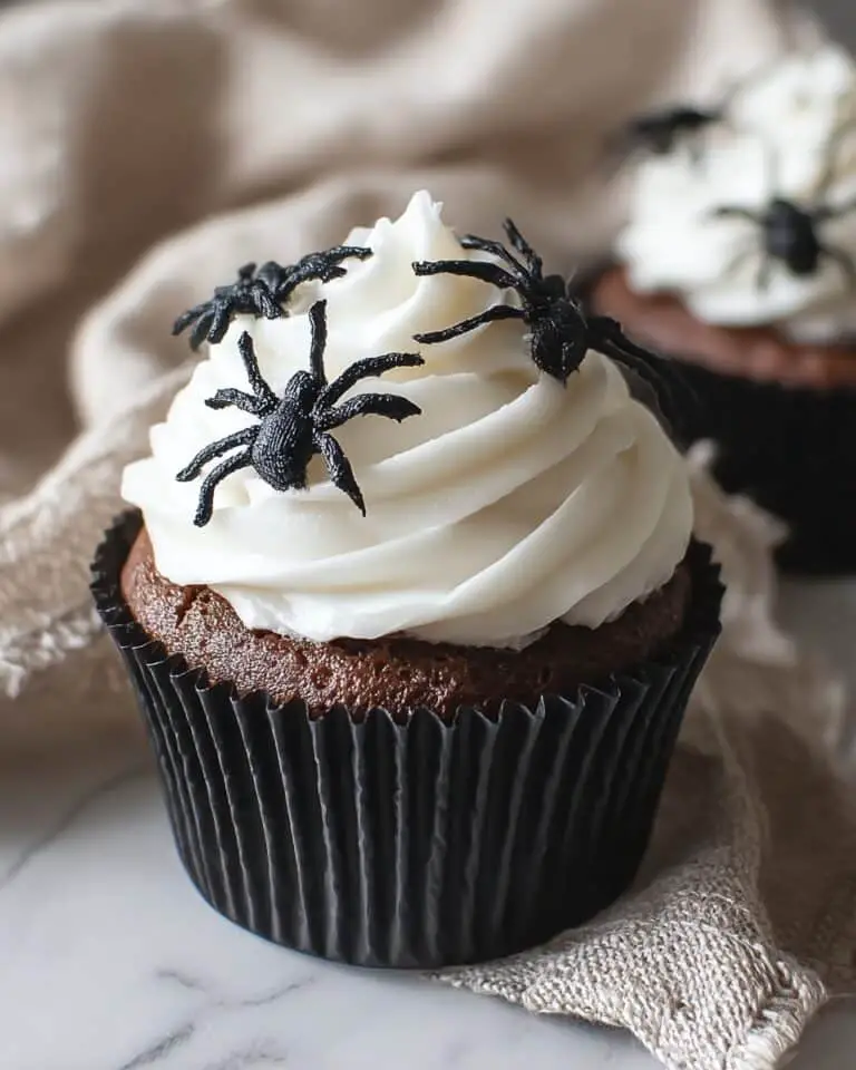 Creepy Halloween Spider Cupcakes Recipe