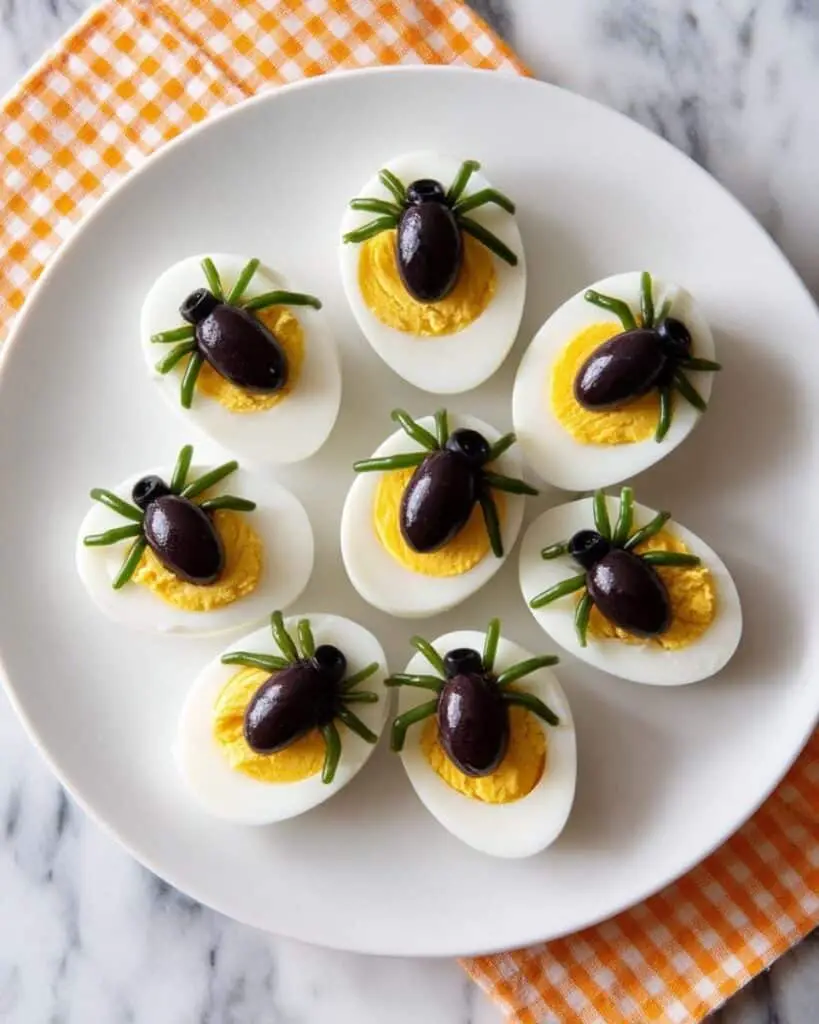 Deviled Egg Spiders Recipe