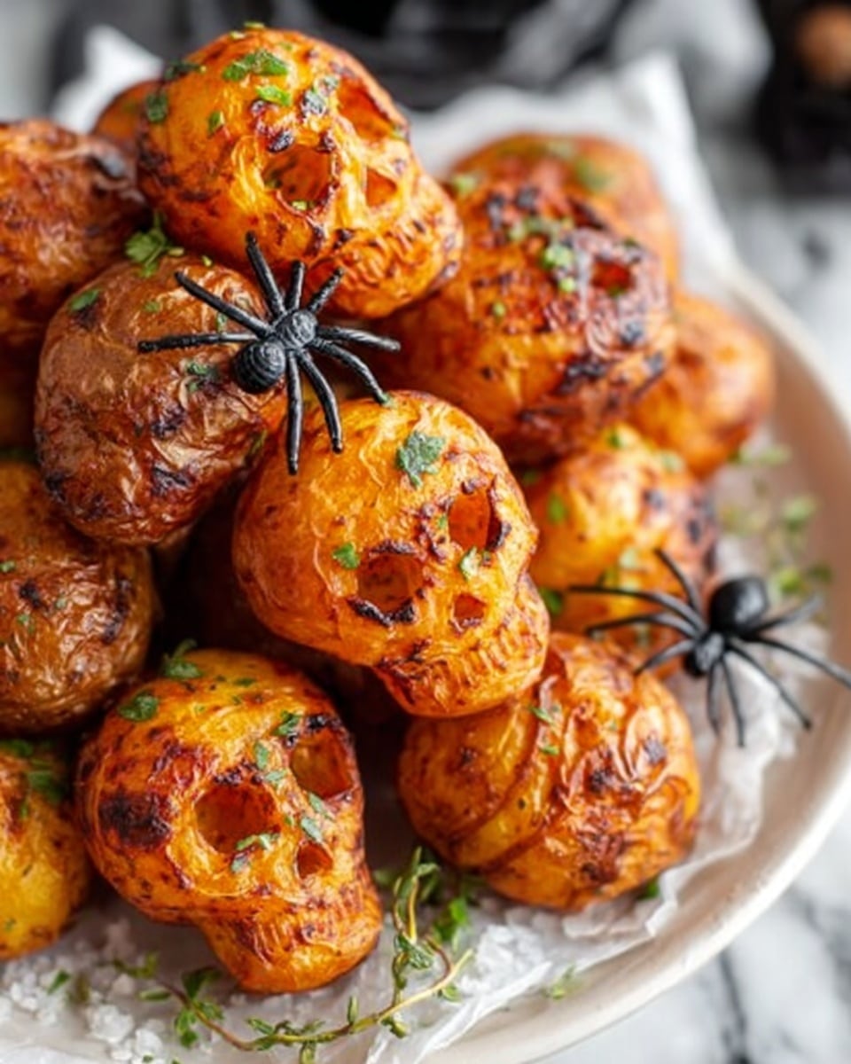 Halloween Skull Roasted Red Potatoes Recipe