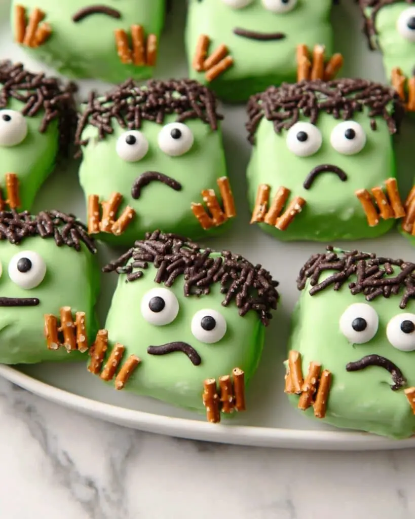 Frankenstein Pretzels Recipe