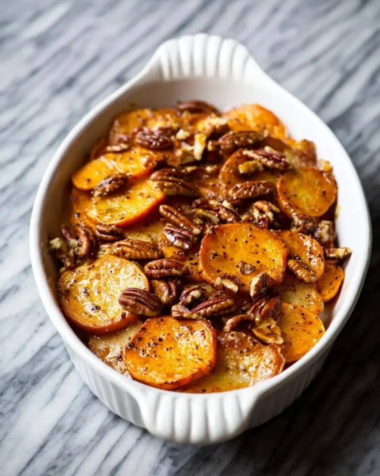Roasted Yams with Maple Pecans Recipe
