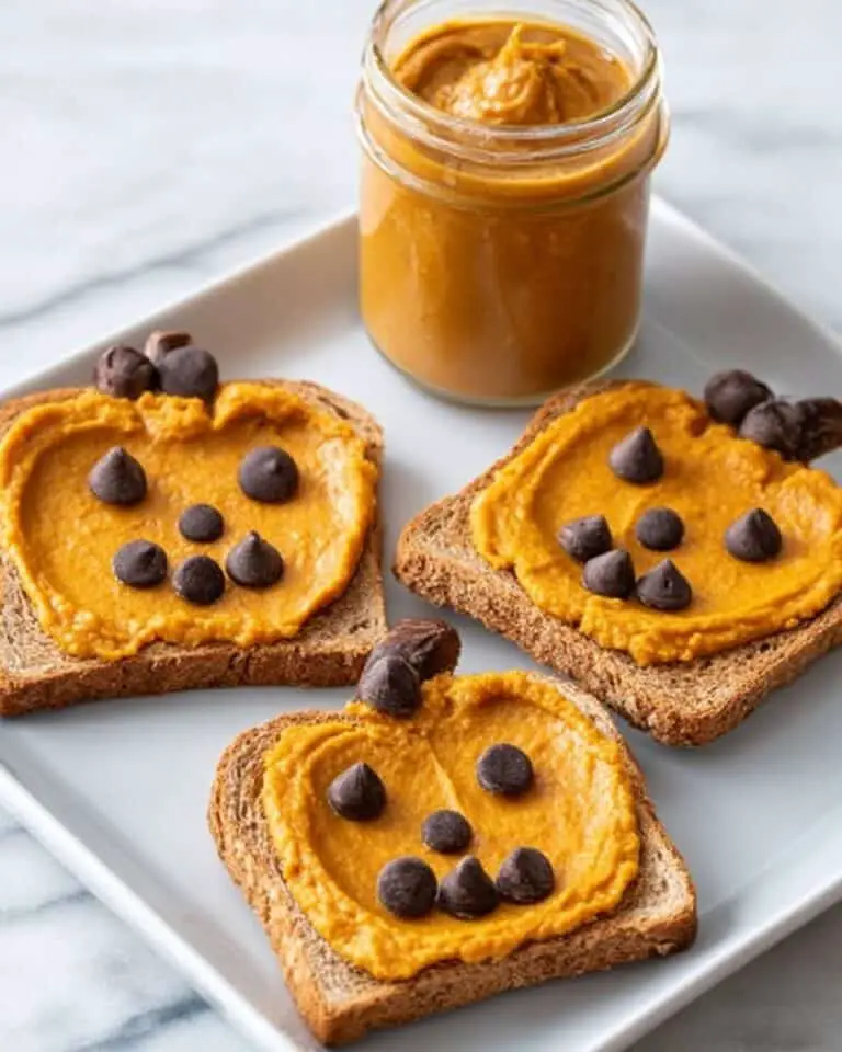 Pumpkin Toast with Chocolate Chip Jack-o-Lanterns Recipe