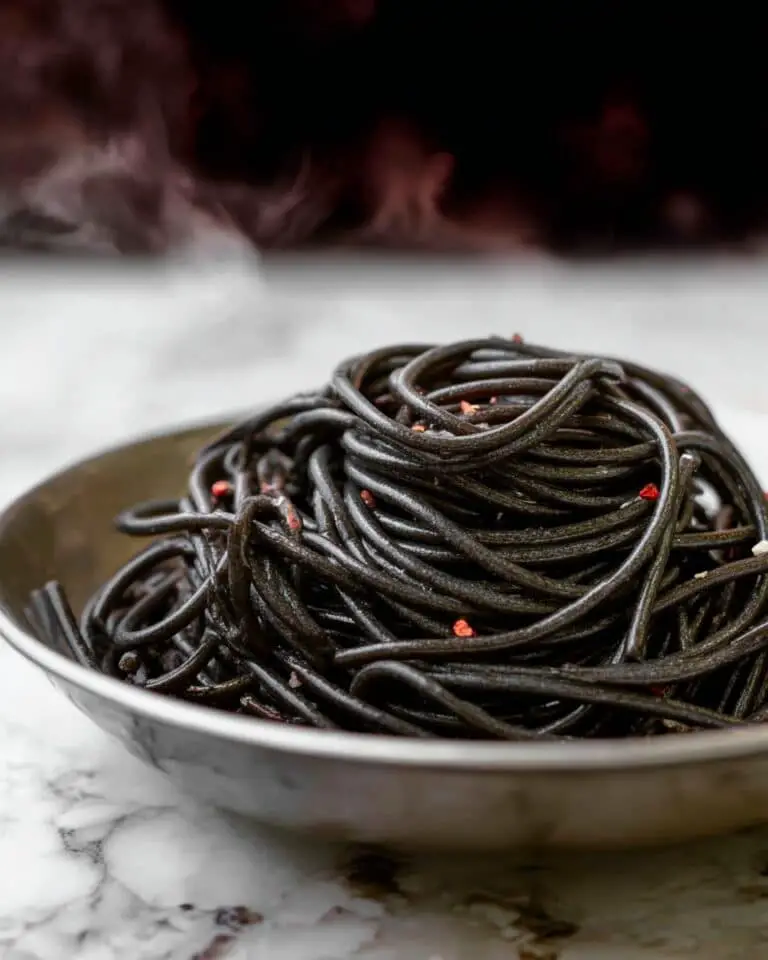 Witches Hair Pasta with Garlic and Red Pepper Flakes Recipe