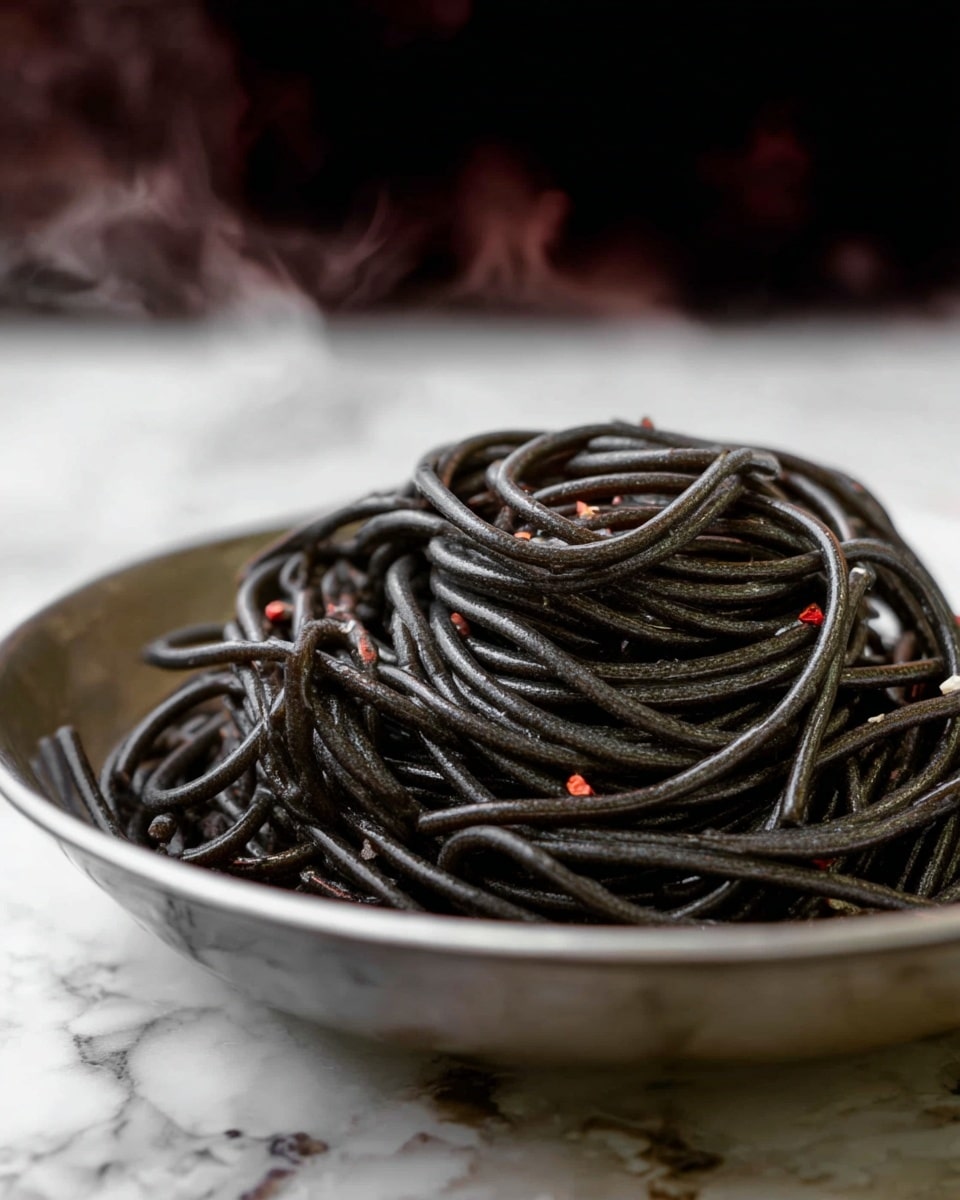 Witches Hair Pasta with Garlic and Red Pepper Flakes Recipe